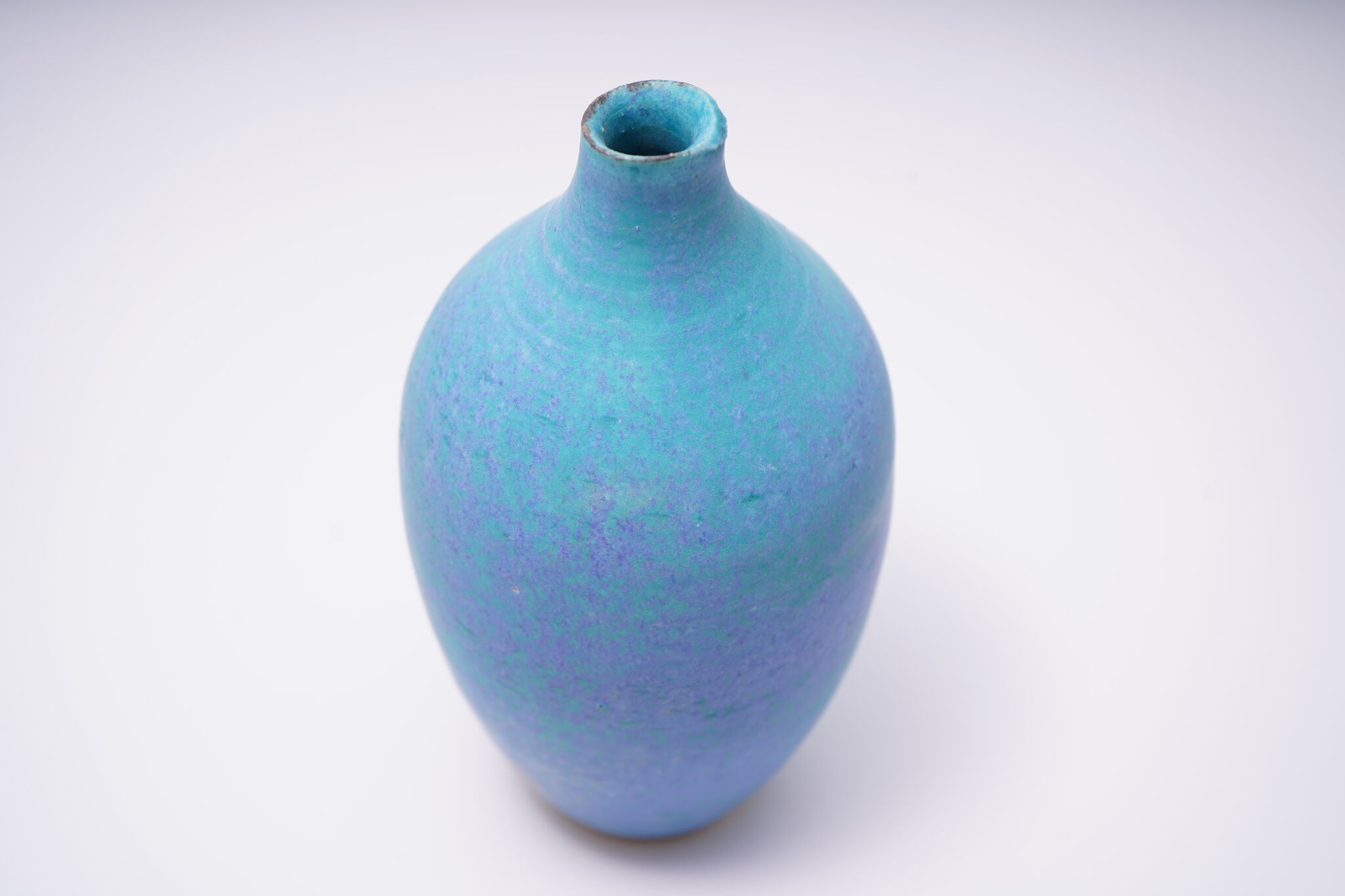 アンティーク ビンテージ 花瓶 フラワーベース ブルー 大瓶 ボトル 美品LLYIVINTAGE
