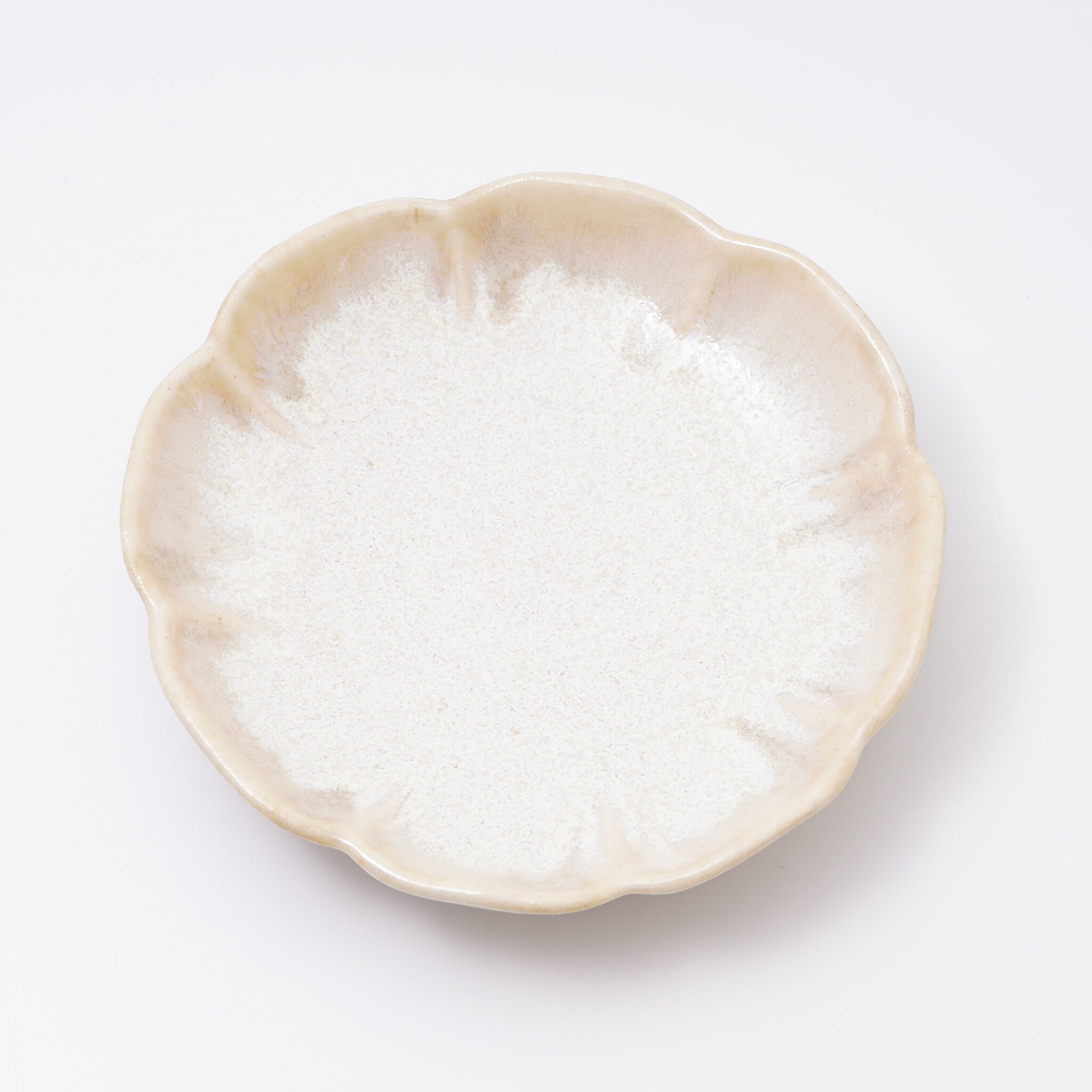 輪花豆鉢(白)