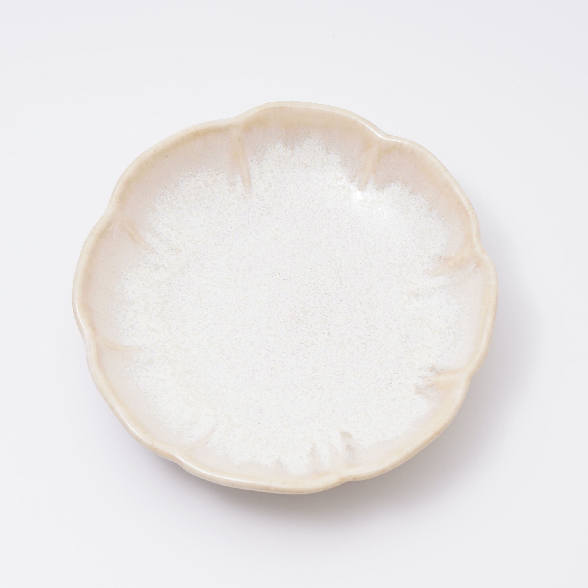 輪花豆鉢(白)