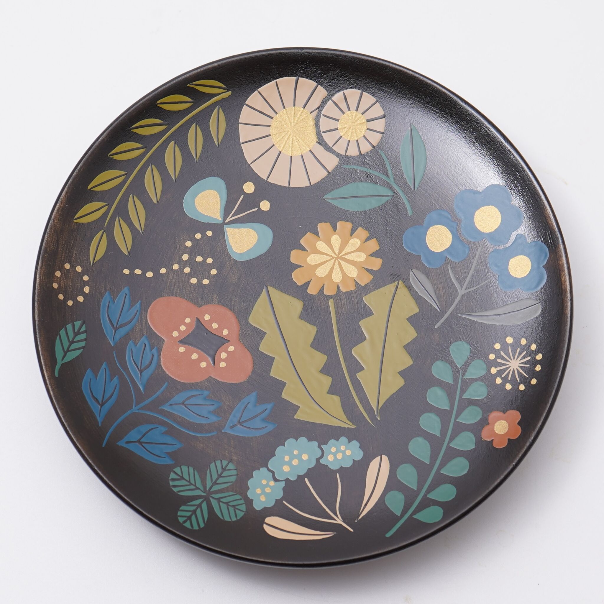 豆皿 <ボタニカル文様>