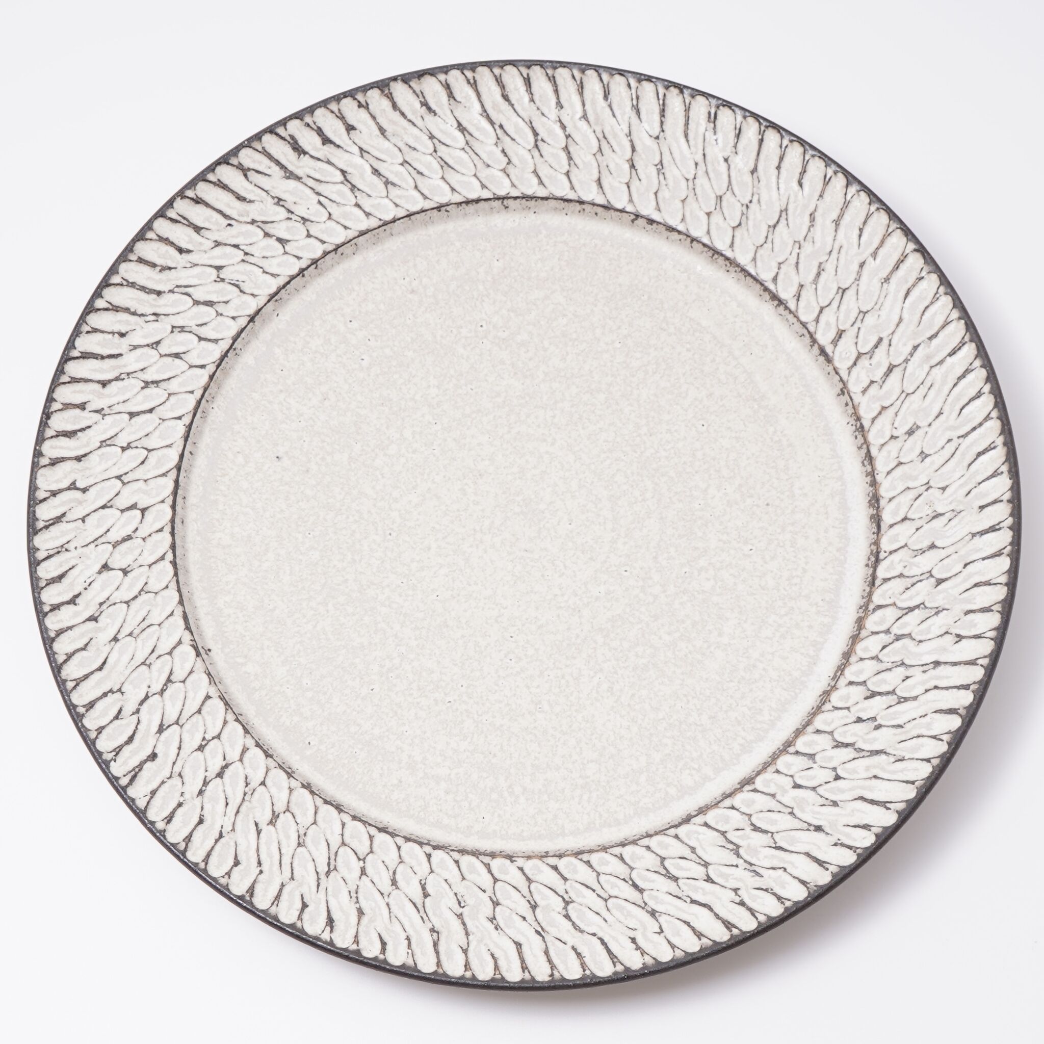 しのぎリム平皿 8寸